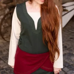 Burgschneider Woolen Belt Ketra, Red -Medieval Clothing Sales Store woolen belt ketra red 2