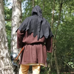 Leonardo Carbone Woollen Chaperon, Black 9 Leonardo Carbone Woollen Chaperon, Black -Medieval Clothing Sales Store woollen chaperon black 3