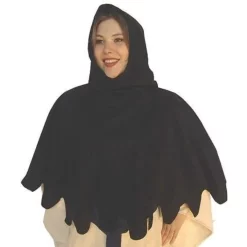 Leonardo Carbone Woollen Chaperon, Red -Medieval Clothing Sales Store woollen chaperon red 2